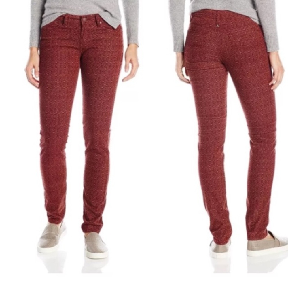 Prana Trinity Corduroy in Marsala Raisin